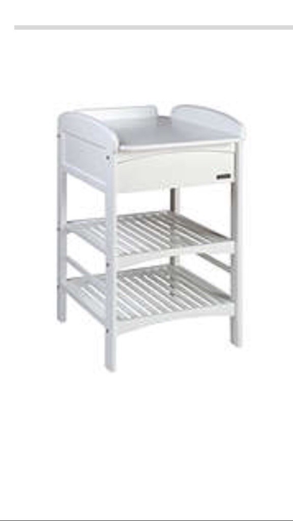 john lewis white changing table